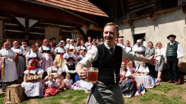 Beranův hostinec v Trávníčku předseda Spolku Dubáci Jan Havelka